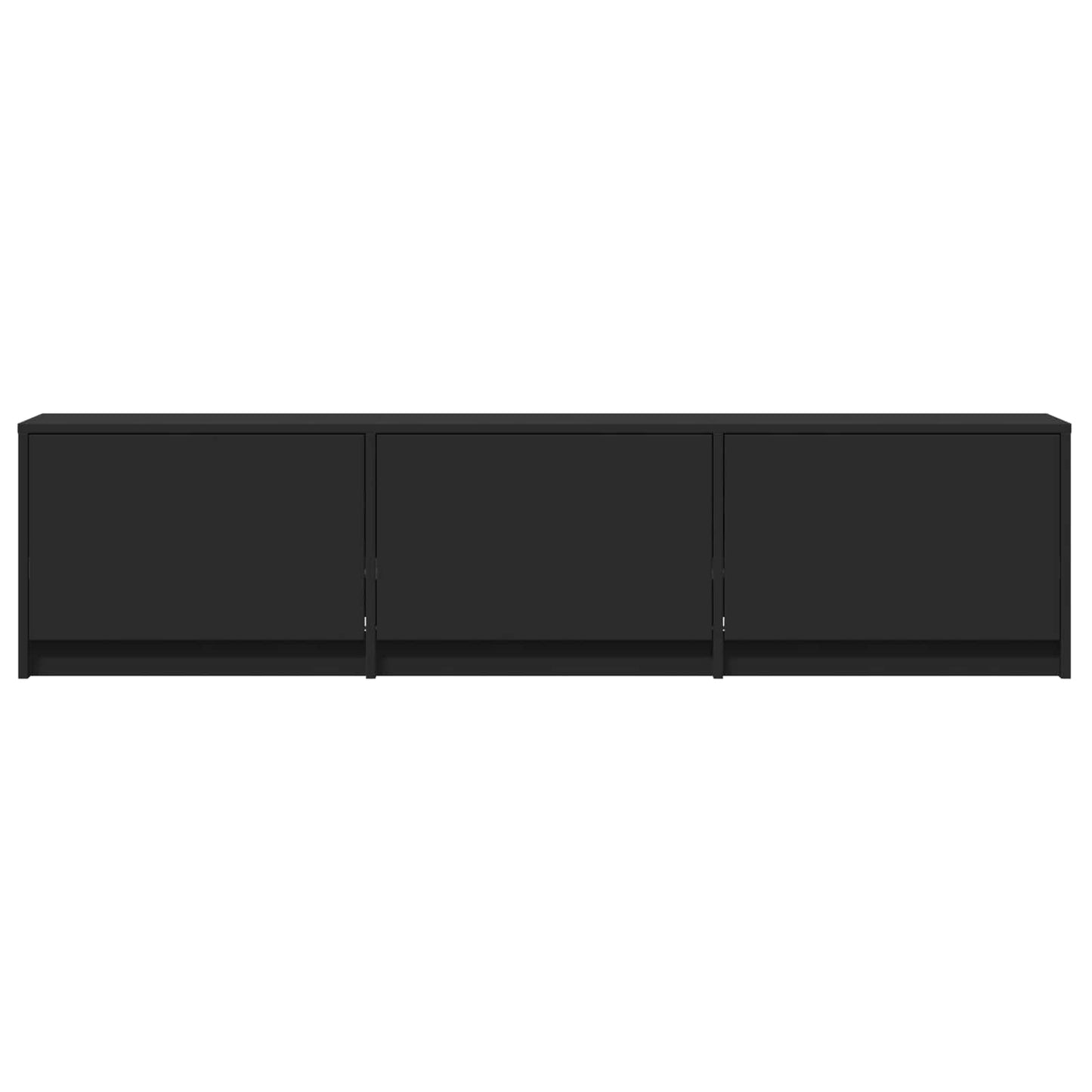 Mobile TV con LED Nero 165 x 34 x 40 cm Legno ingegnerizzato | homemem39