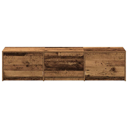 Mobile TV con LED con cassetto Legno vecchio 165 x 34 x 40 cm