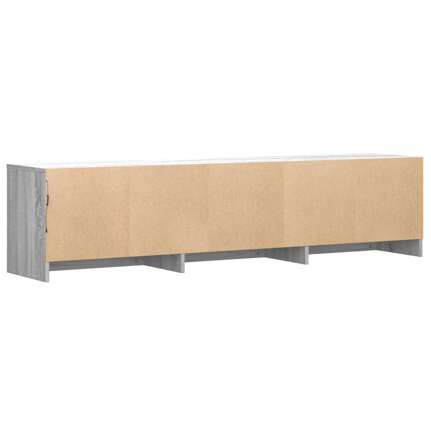 Mobile TV con LED con LED Sonoma grigia 165 x 34 x 40 cm | homemem39