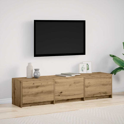 Mobile TV con LED Rovere Artigianale 165 x 34 x 40 cm