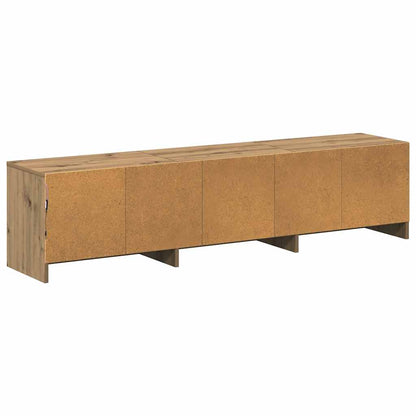 Mobile TV con LED Rovere Artigianale 165 x 34 x 40 cm