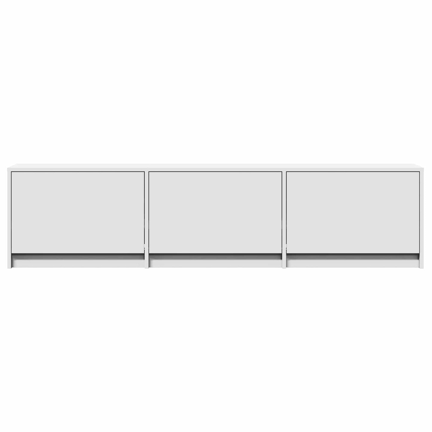 Mobile TV con LED Bianco 165 x 34 x 40 cm Legno ingegnerizzato