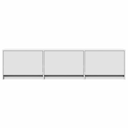 Mobile TV con LED Bianco 165 x 34 x 40 cm Legno ingegnerizzato