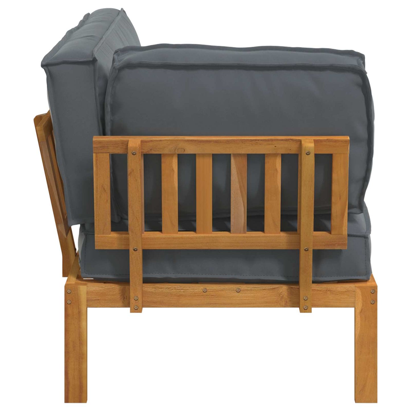 Set di divani con cuscino Antracite 131,5 x 92 x 69 cm