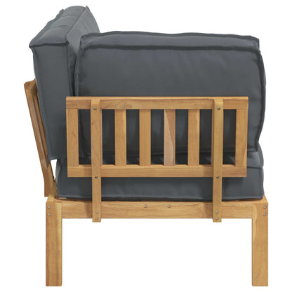 Set di divani con cuscino Antracite 131,5 x 92 x 69 cm