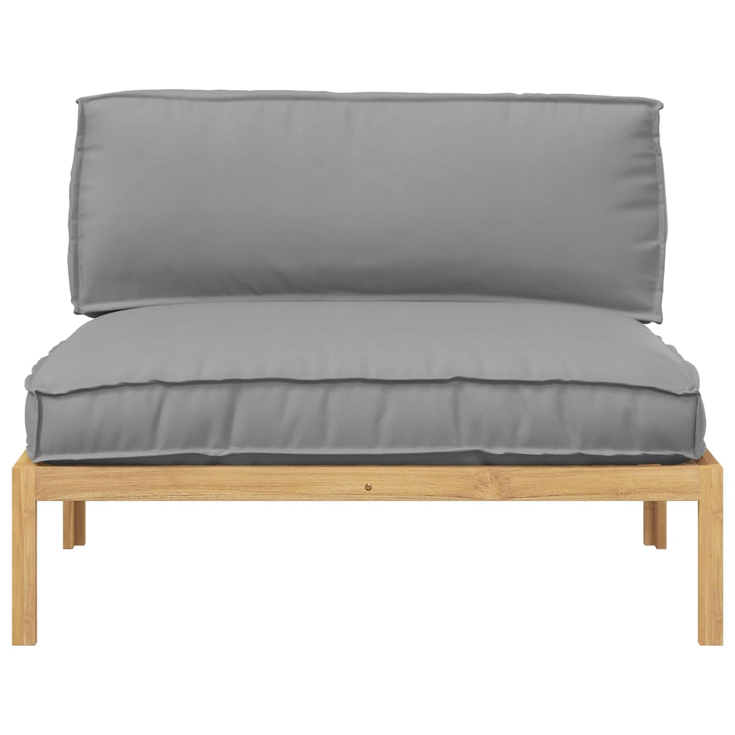 Set di divani Grigio 120 x 80 x 69 cm Legno di Acacia Massello