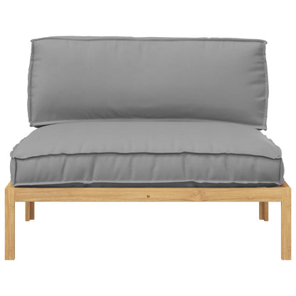 Set di divani Grigio 120 x 80 x 69 cm Legno di Acacia Massello