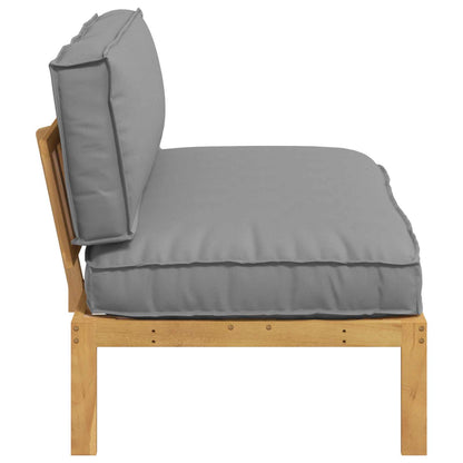 Set di divani Grigio 120 x 80 x 69 cm Legno di Acacia Massello