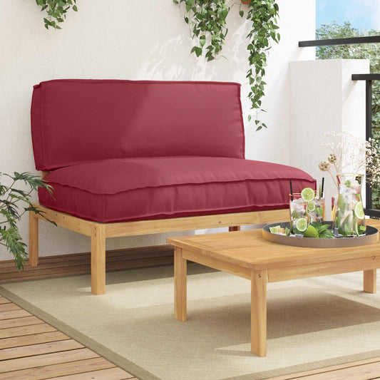 Set di divani con cuscino Rosso Vino 120 x 80 x 69 cm