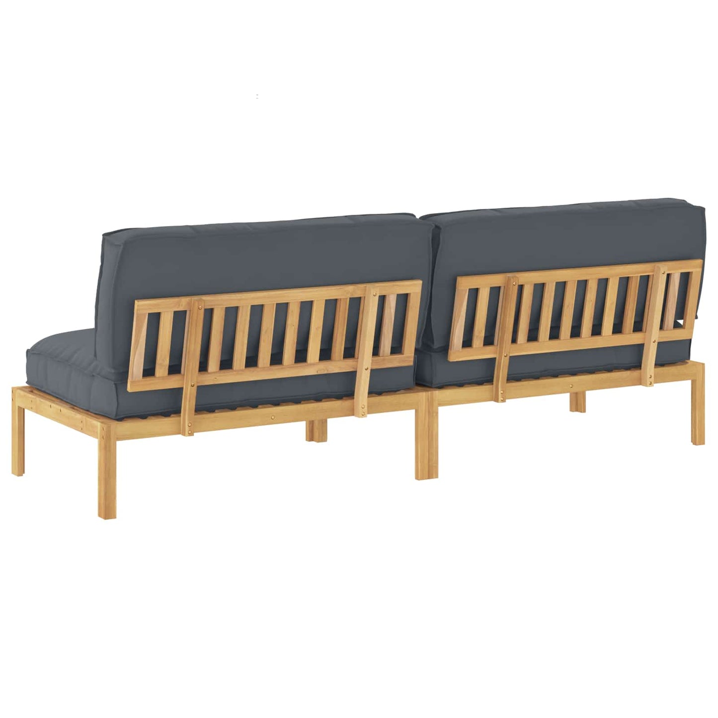 Set di divani con cuscino Antracite 240 x 80 x 69 cm