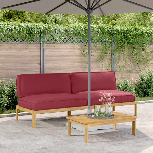 Set di divani con cuscino Rosso Vino 240 x 80 x 69 cm