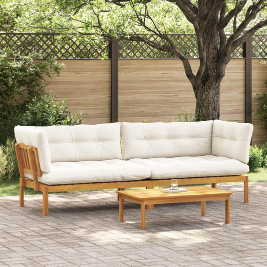 Unità di divano pallet da giardino 2 Pezzo | homemem39