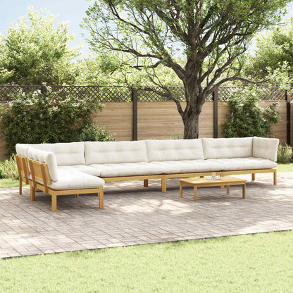 6 Pezzo Unità di divano pallet da giardino | homemem39