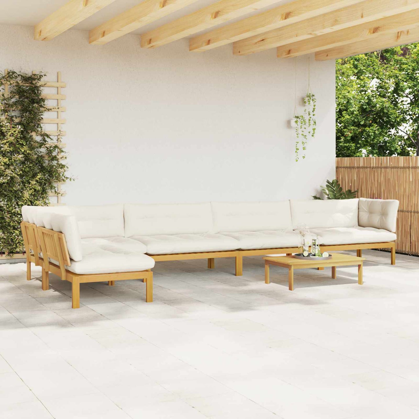 6 Pezzo Unità di divano pallet da giardino | homemem39