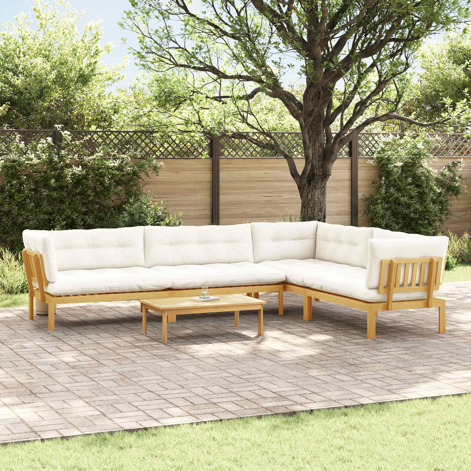 5 Pezzo Unità di divano pallet da giardino | homemem39