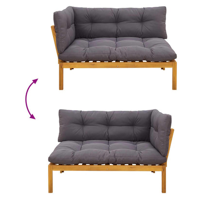 Unità di divano pallet da giardino 2 Pezzo | homemem39