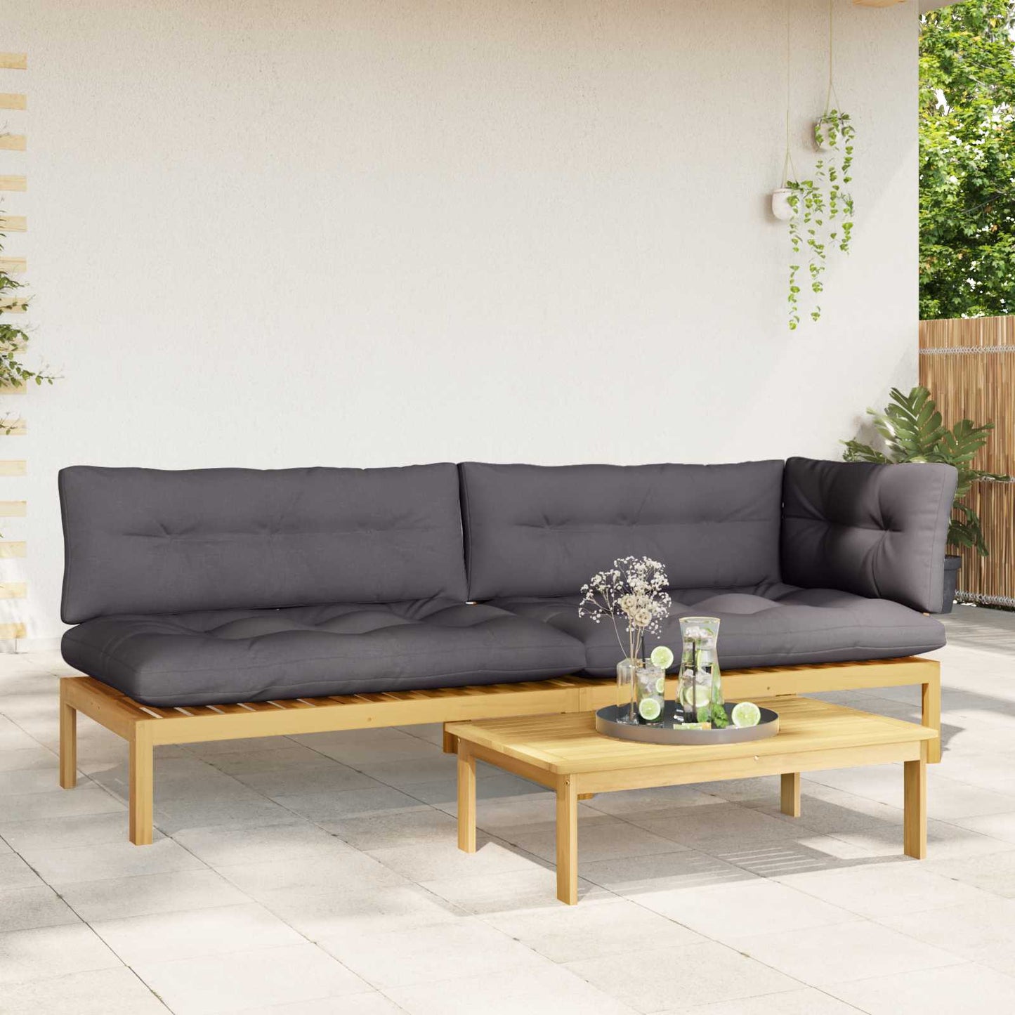 3 Pezzo Unità di divano pallet da giardino | homemem39