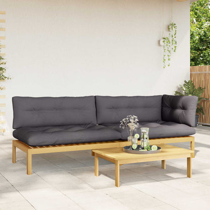 3 Pezzo Unità di divano pallet da giardino | homemem39