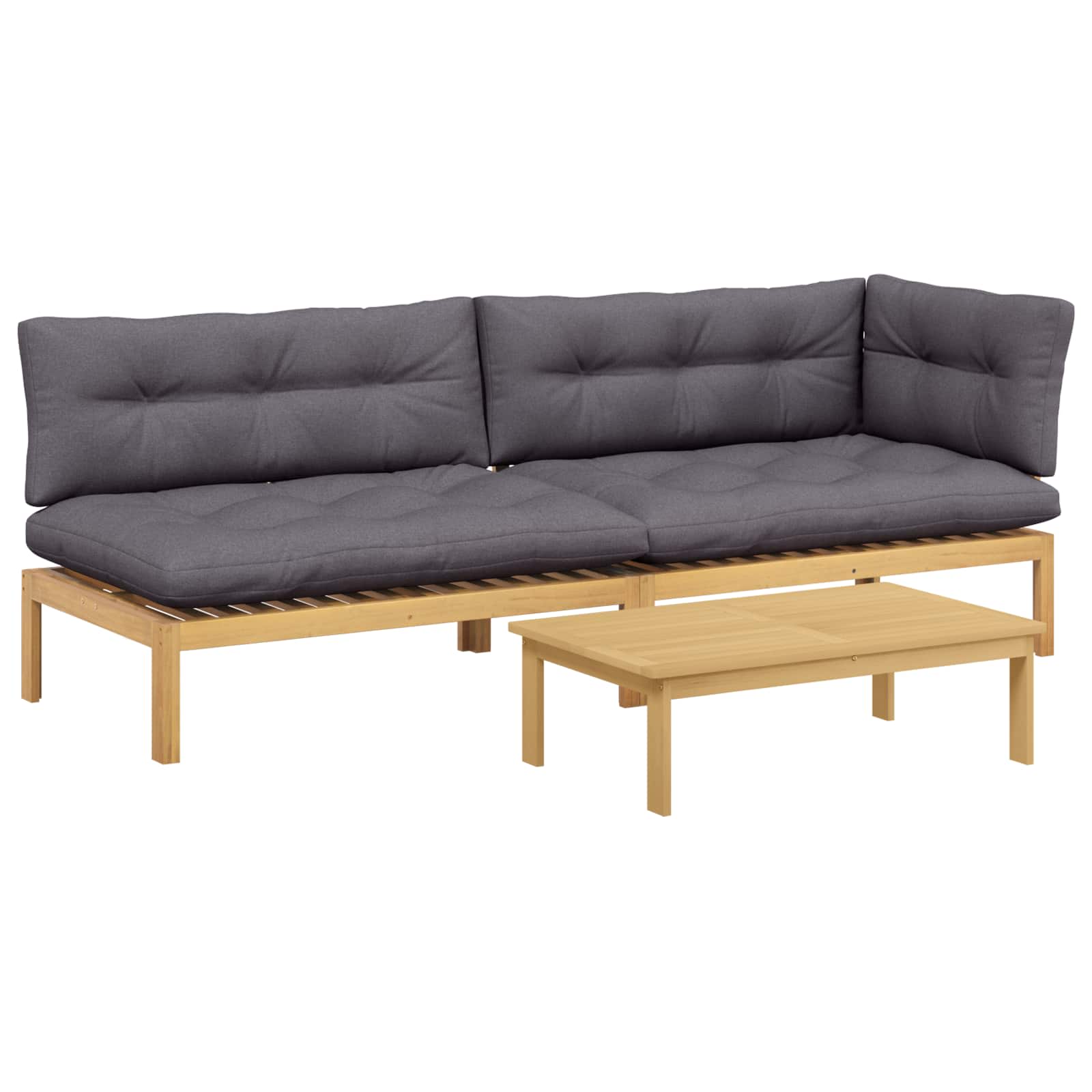 3 Pezzo Unità di divano pallet da giardino | homemem39