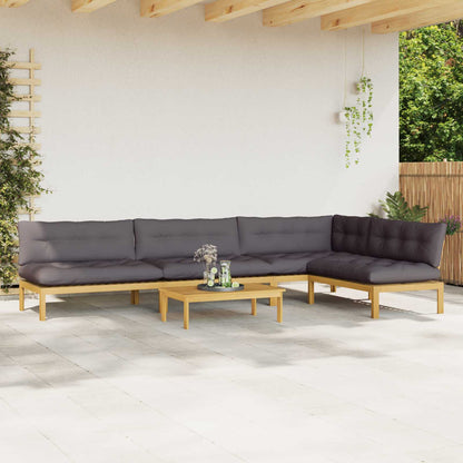 5 Pezzo Unità di divano pallet da giardino | homemem39