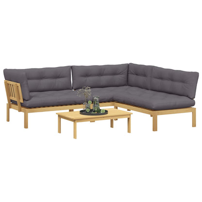 4 Pezzo Unità di divano pallet da giardino | homemem39