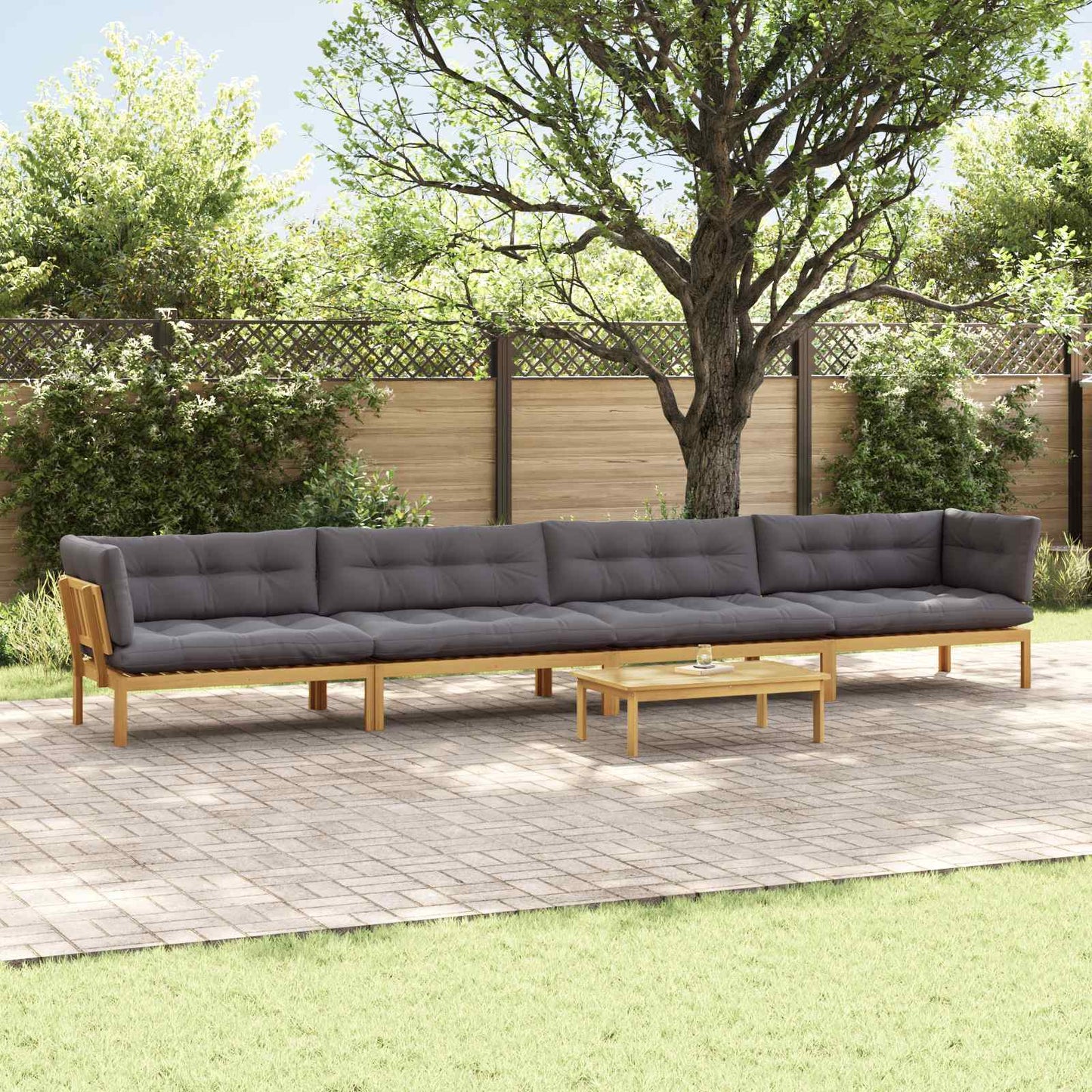 5 Pezzo Unità di divano pallet da giardino | homemem39