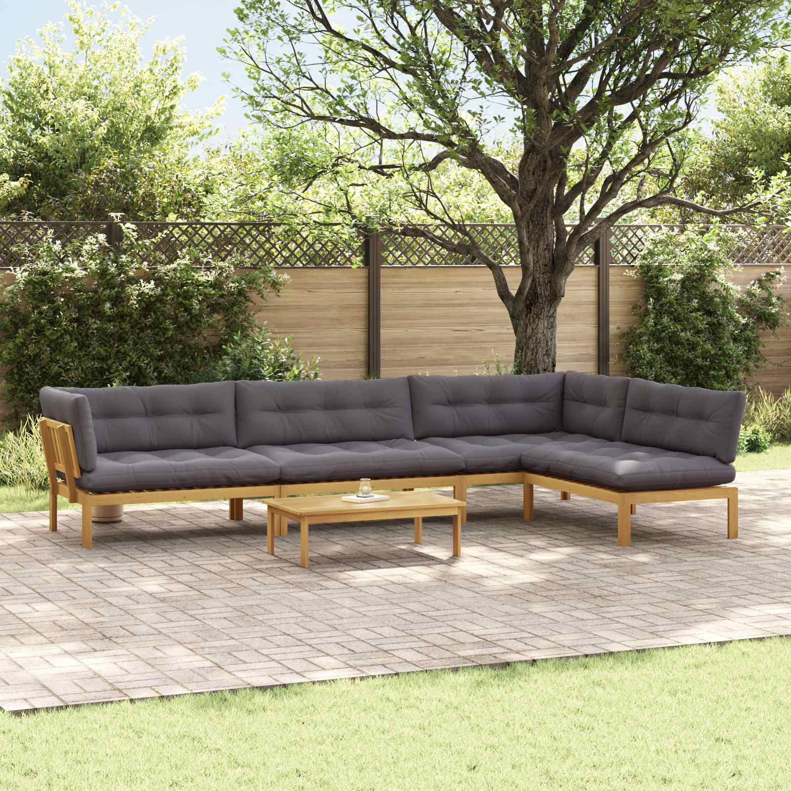 5 Pezzo Unità di divano pallet da giardino | homemem39