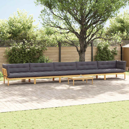 6 Pezzo Unità di divano pallet da giardino | homemem39