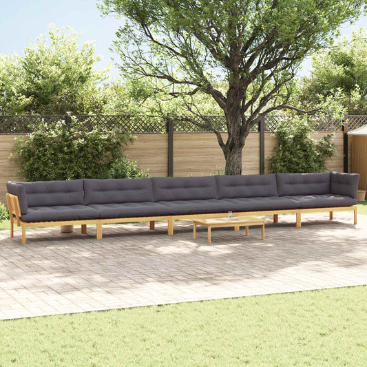 6 Pezzo Unità di divano pallet da giardino | homemem39