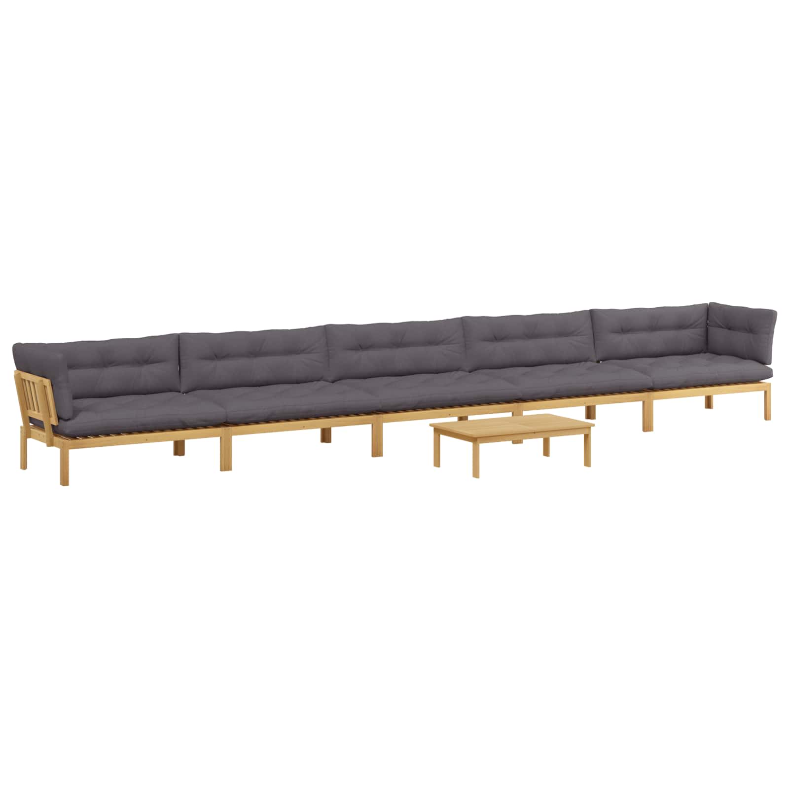 6 Pezzo Unità di divano pallet da giardino | homemem39