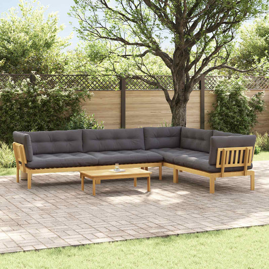5 Pezzo Unità di divano pallet da giardino | homemem39