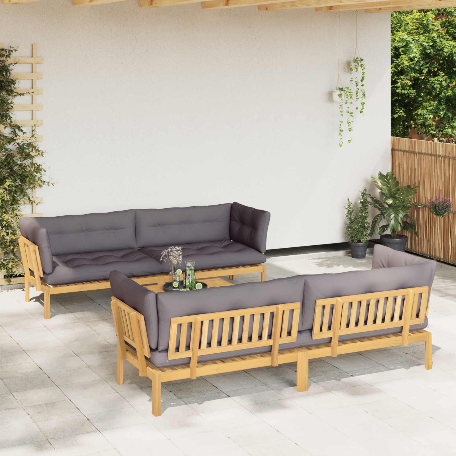 5 Pezzo Unità di divano pallet da giardino | homemem39