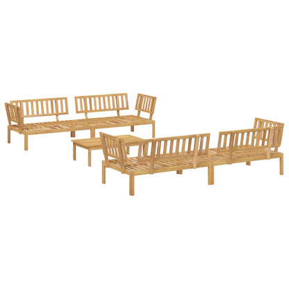 Set di divani 5 pcs Antracite Legno di Acacia Massello | homemem39