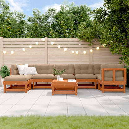 Set Lounge da Giardino 8 pcs Marrone Cerato | homemem39