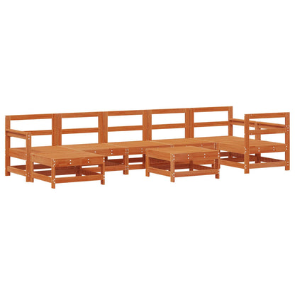 Set Lounge da Giardino 8 pcs Marrone Cerato | homemem39