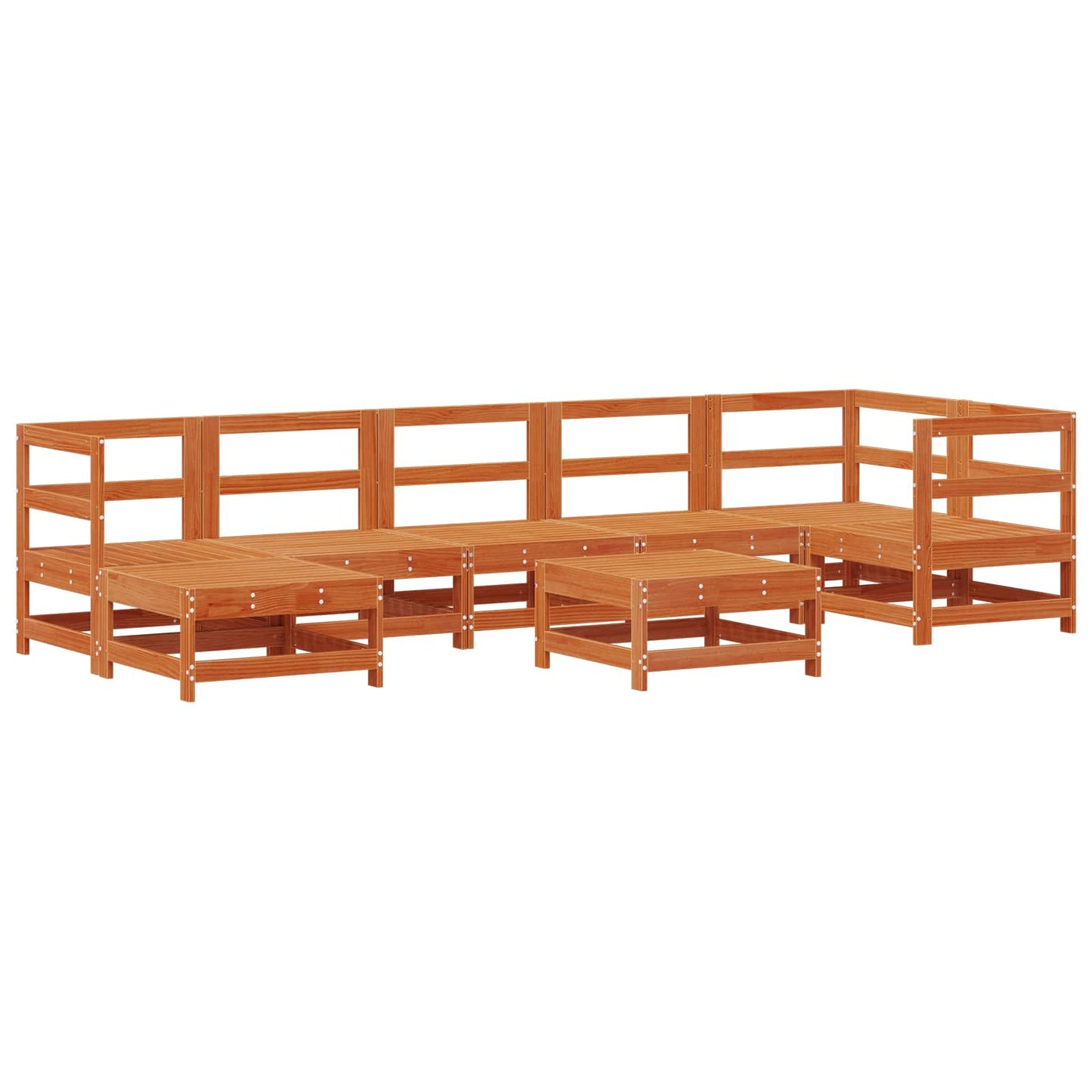Set Lounge da Giardino 8 pcs Marrone Cerato | homemem39