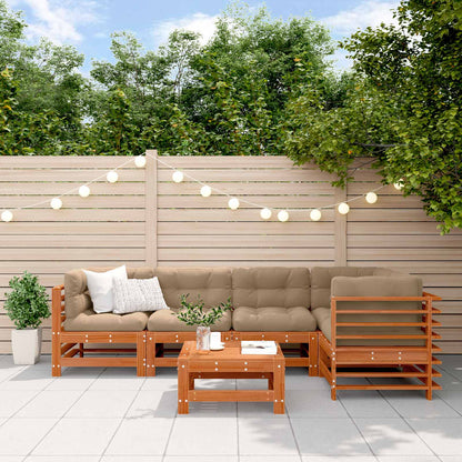 Set Lounge da Giardino 6 pcs Marrone Cerato | homemem39