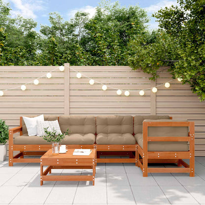 Set Lounge da Giardino 6 pcs Marrone Cerato | homemem39