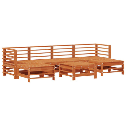 Set Lounge da Giardino 7 pcs Marrone Cerato | homemem39