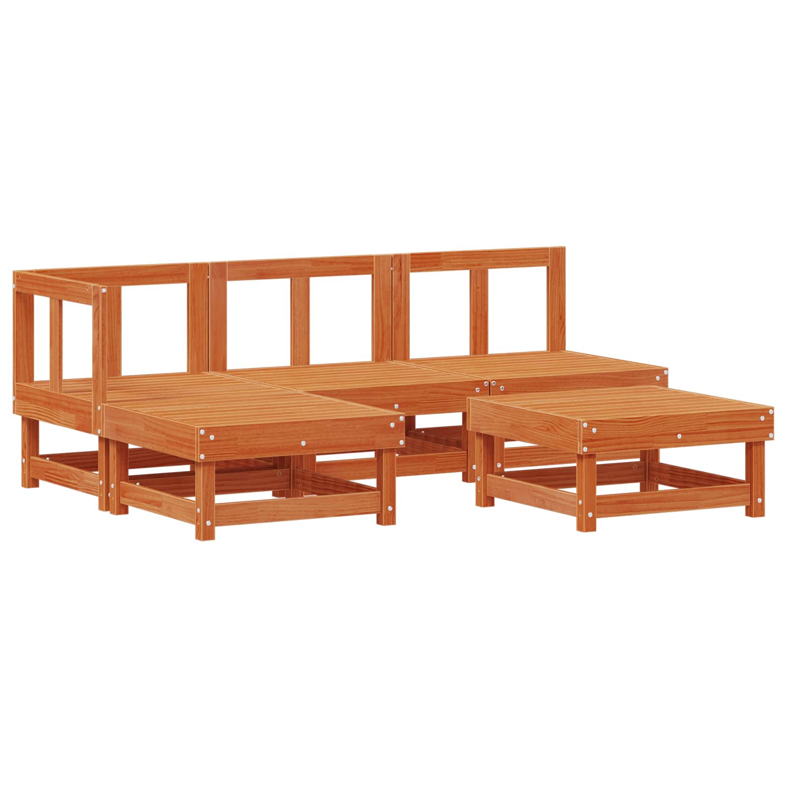 Set Lounge da Giardino 13 pcs Marrone Cerato | homemem39