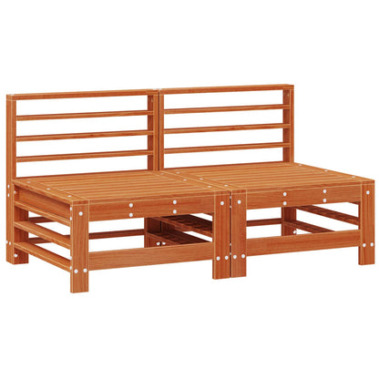 Set Lounge da Giardino 7 pcs Marrone Cera | homemem39