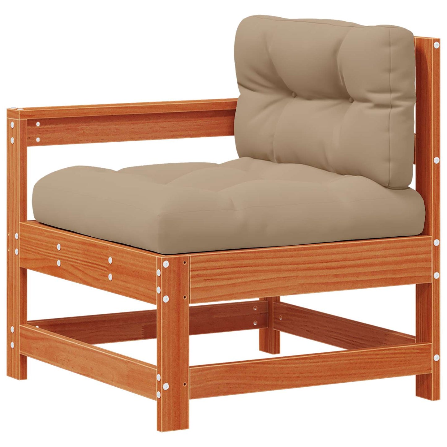 Set Lounge da Giardino 10 pcs Pino Marrone Cerato | homemem39