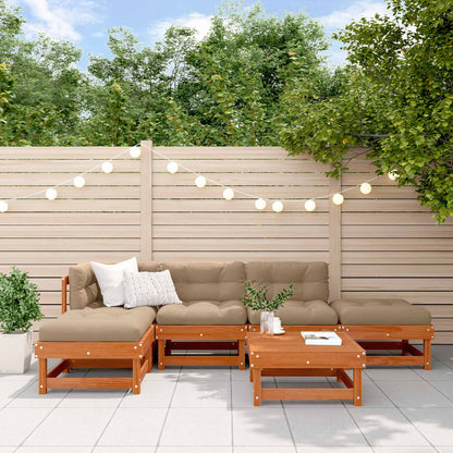 Set Lounge da Giardino 6 pcs Marrone Cerato
