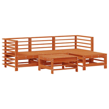 Set Lounge da Giardino 5 pcs Marrone Cerato | homemem39