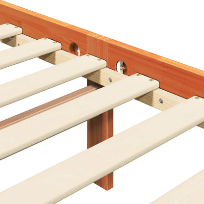 Struttura del letto 2 pcs Marrone cerato 180 x 200 cm