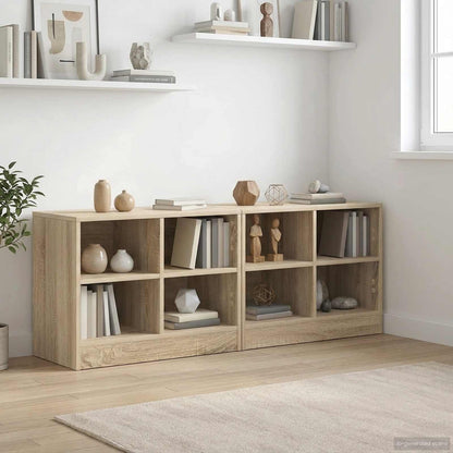 Armadietto per letto 2 pcs Rovere Sonoma 66 x 33 x 48 cm