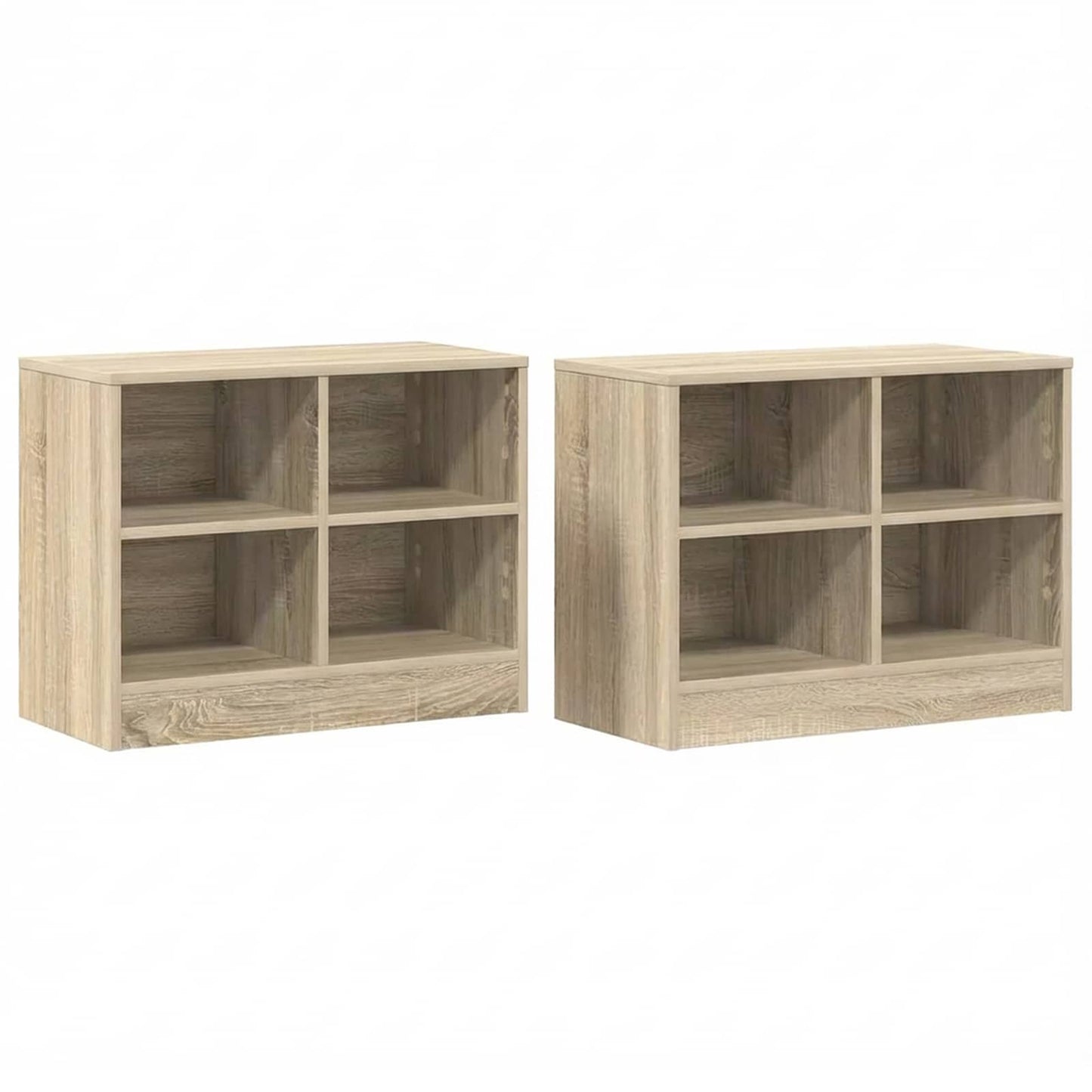Armadietto per letto 2 pcs Rovere Sonoma 66 x 33 x 48 cm