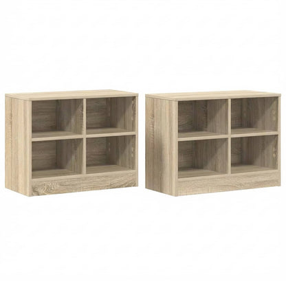 Armadietto per letto 2 pcs Rovere Sonoma 66 x 33 x 48 cm