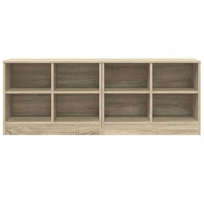 Armadietto per letto 2 pcs Rovere Sonoma 66 x 33 x 48 cm | homemem39