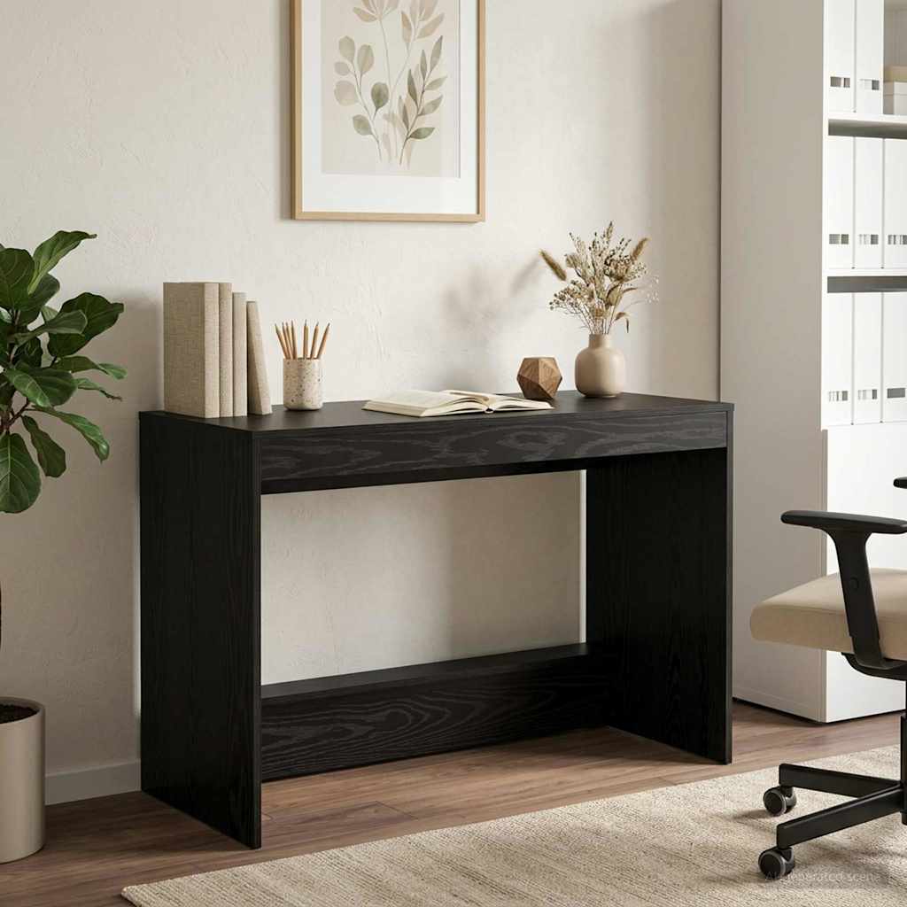 Scrivania Letto Rovere Nero Legno ingegnerizzato